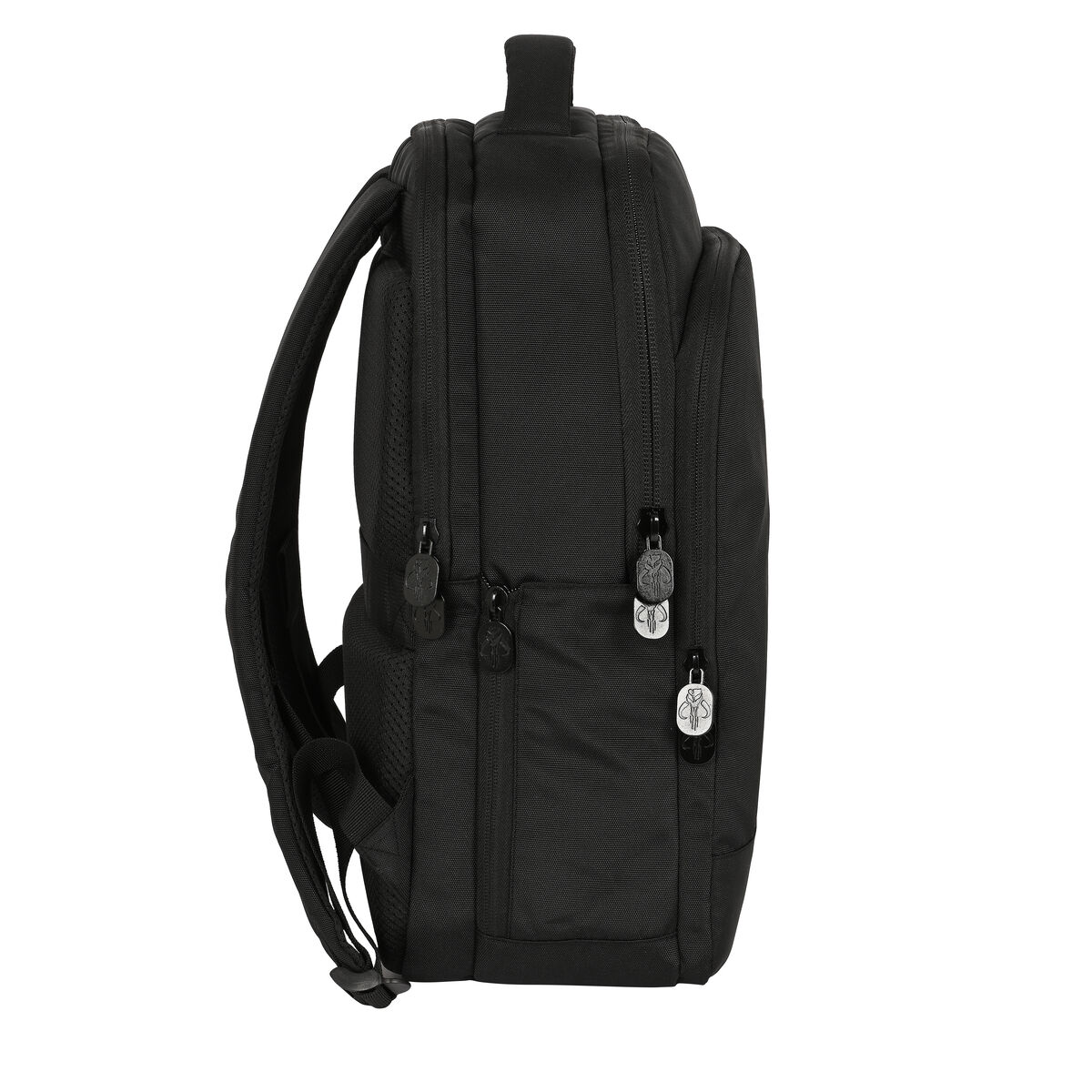 Batoh pro laptop a tablet s USB portem The Mandalorian Černý
